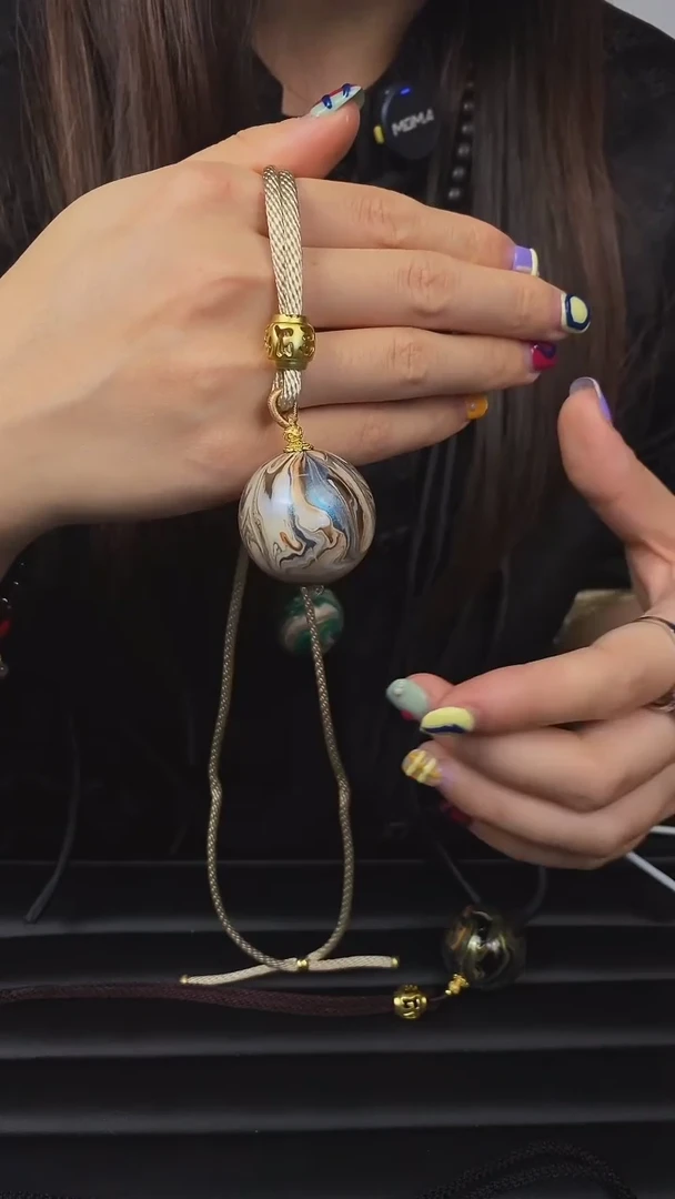 【闪购商品】27非遗大漆3.0白虎单珠项链