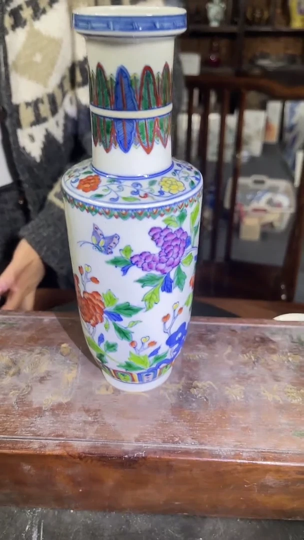 红星严选交流瓷器青花五彩瓶