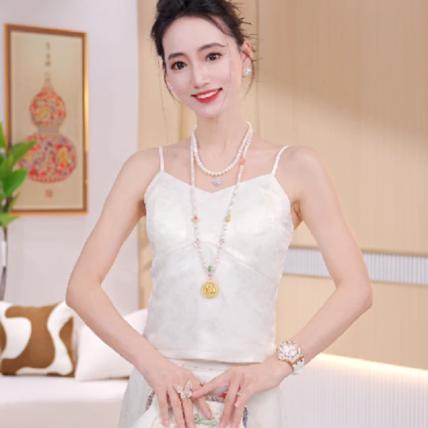 【SQ有垫】新中式国风背心内搭打底独特精致上衣JX0008