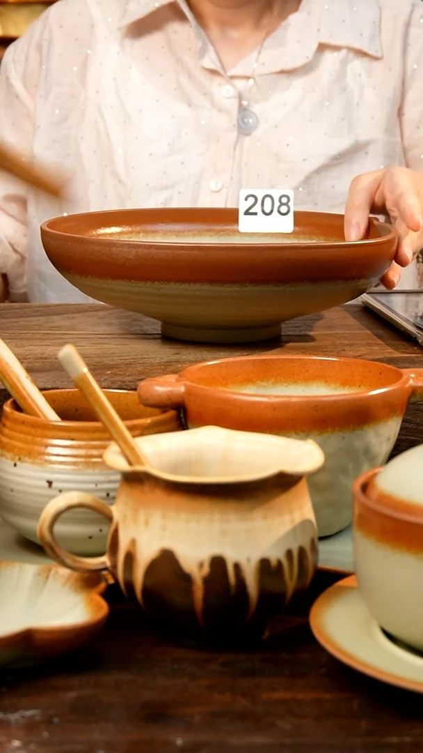 盘 高颜值粗陶餐具限时抢购