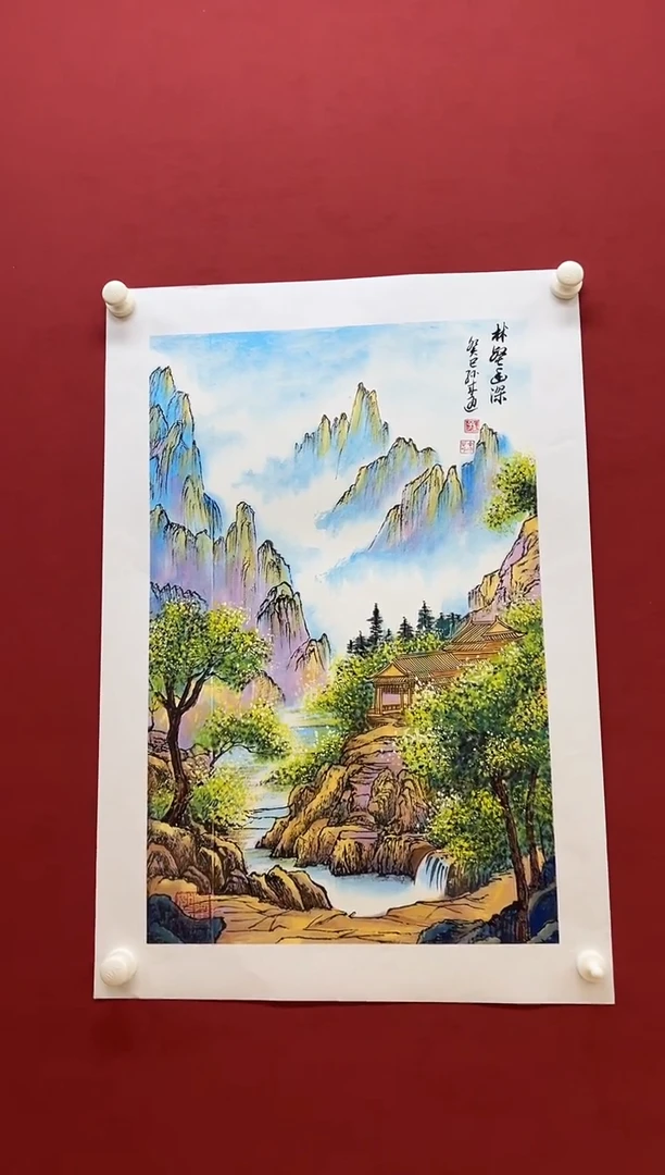 国画27孙来通老师 国画 3平尺