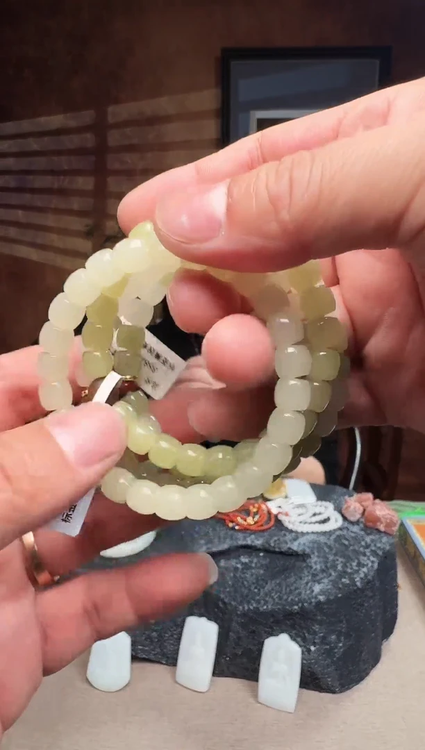 未镶嵌手串和田玉和田玉变色手串