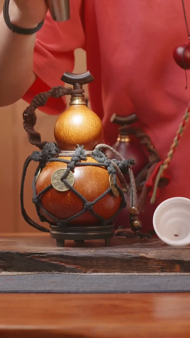 1378号精品大漆葫芦防腐防渗装水茶酒