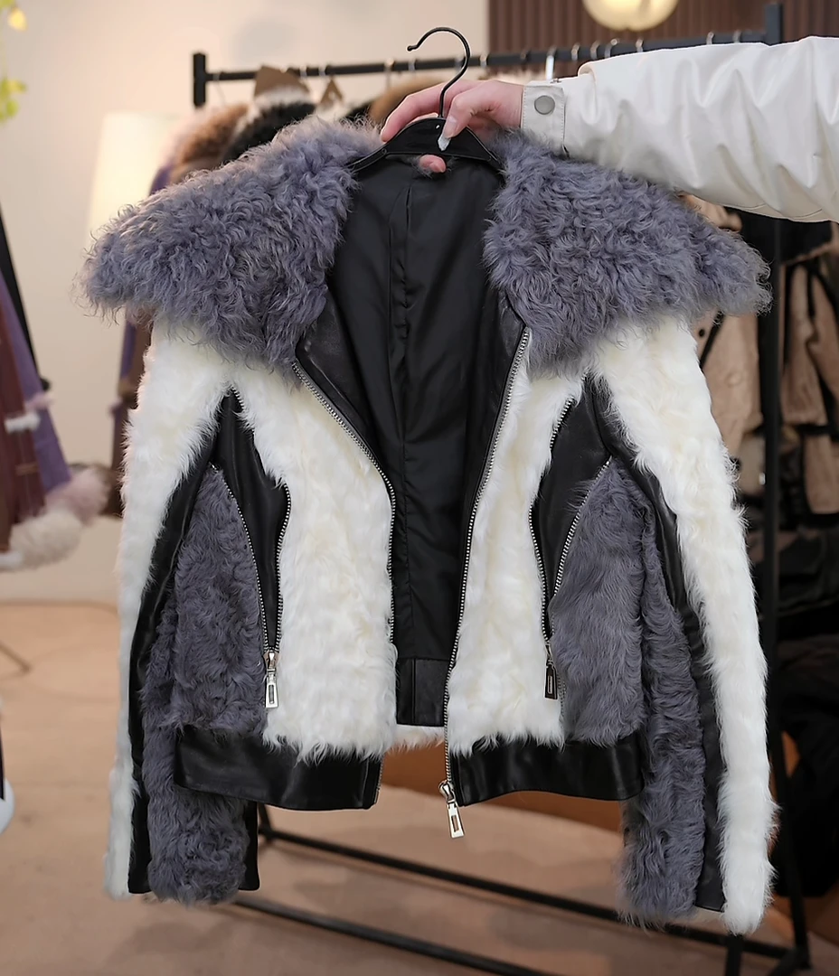 【茅茅专属】L23262羊毛皮皮草外套