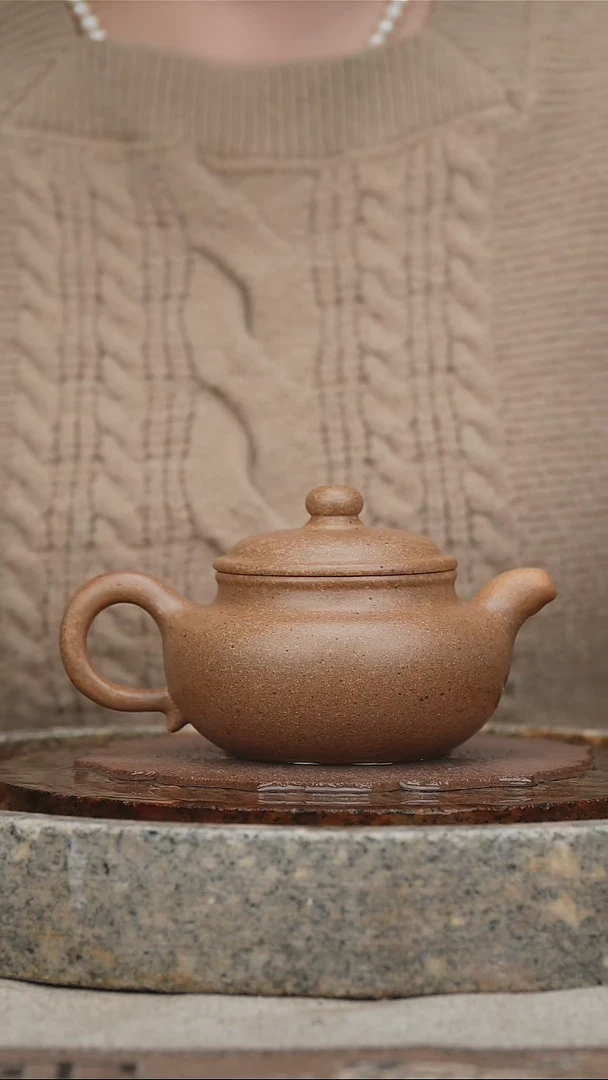 【闪购商品】紫砂茶壶宜兴原矿无添加明清老料仿古180cc