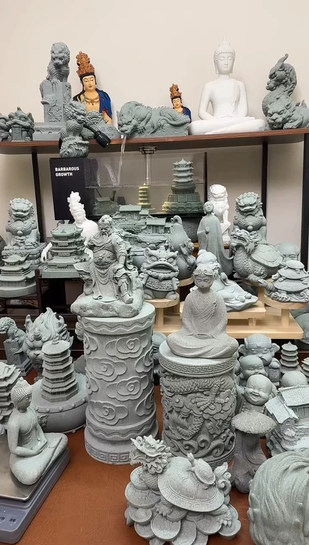 石材石礼之家关公摆件