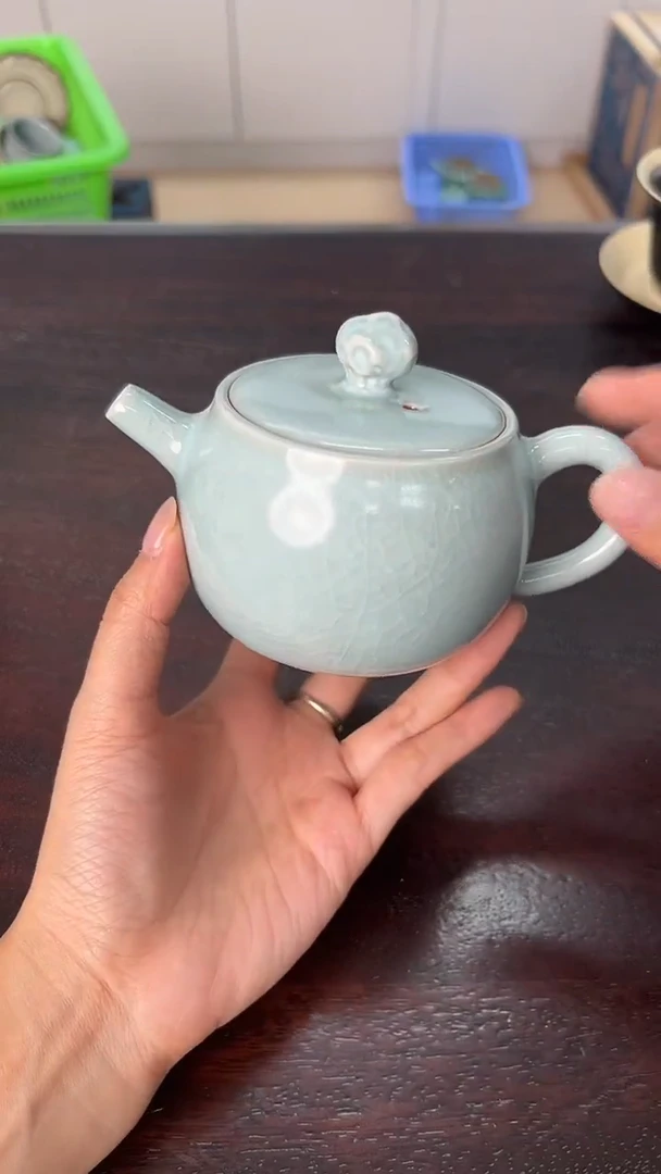 龙泉云间青瓷小米茶器