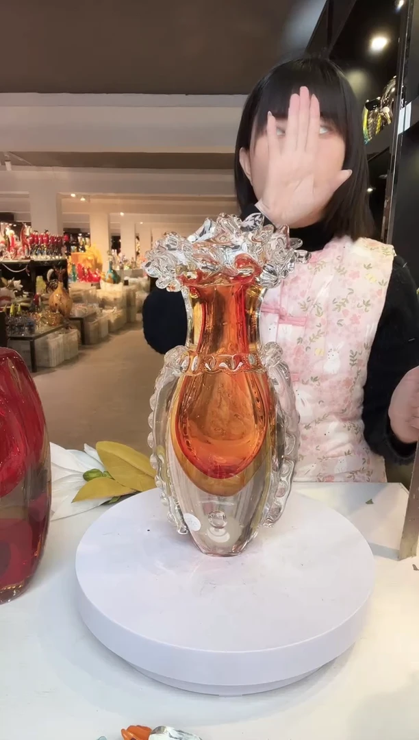 【闪购商品】茶盏手工琉璃的花器