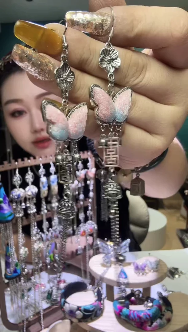 刺绣纯手工民族风耳环