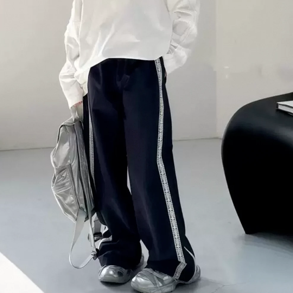 女大童裤子运动裤2025新款女童春秋休闲速干裤初中生儿童卫裤