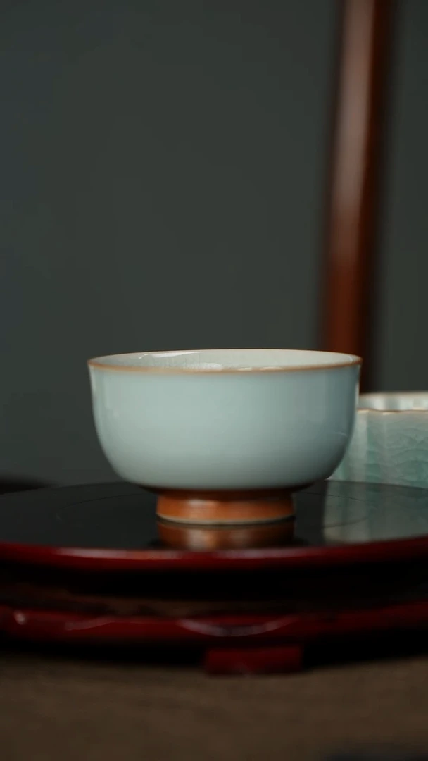 樊卫星 鱼鳞冰花 美人鱼杯 带底款