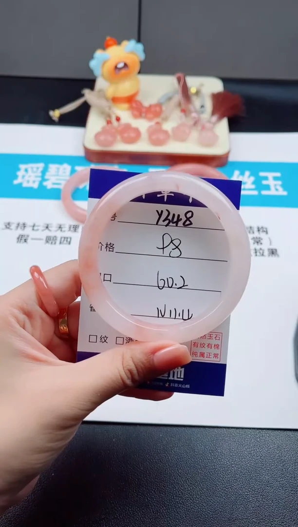 未镶嵌手镯石英质玉Y348