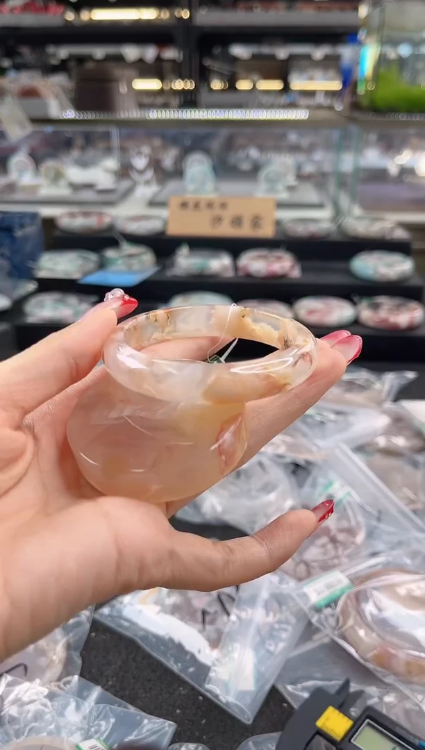 未镶嵌手镯石英质玉54圈口 （赠品镯心）358924