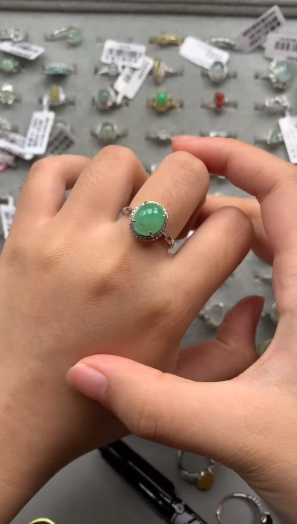 银S925镶嵌戒指翡翠初**改1