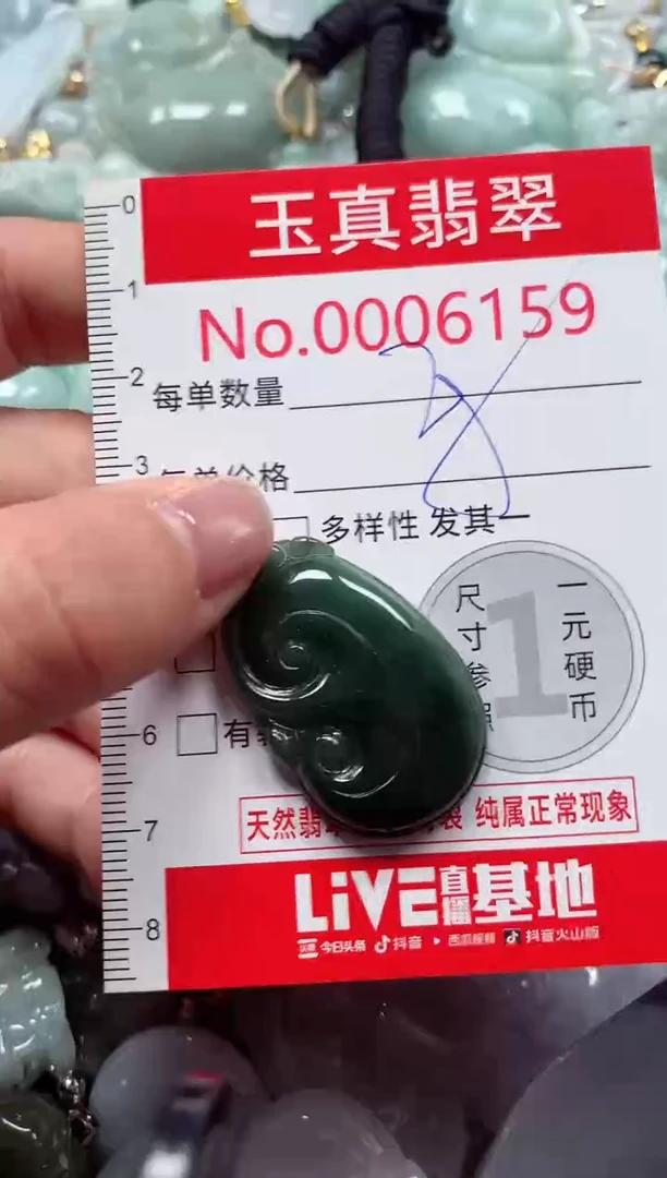 吊坠(不含链)未镶嵌翡翠6159