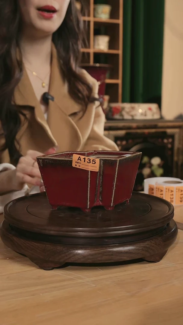 【石湾花盆】7寸方胜盆家居级 135