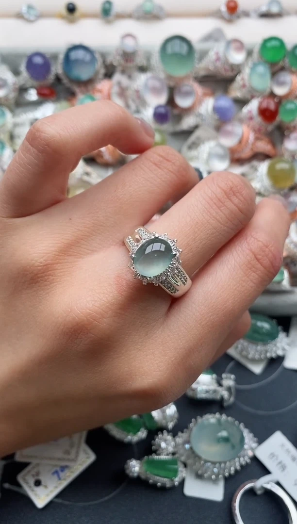 未镶嵌戒指翡翠6666666+8