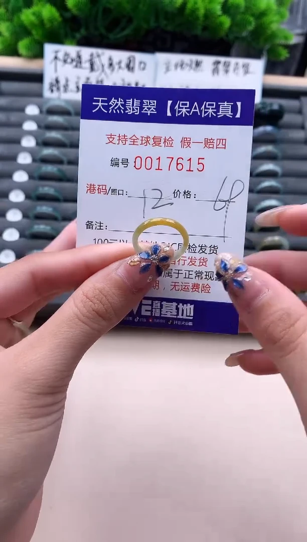 未镶嵌戒指翡翠17615