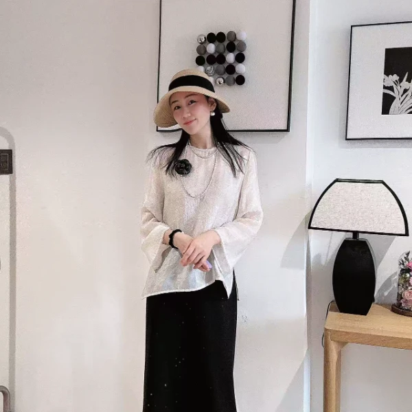 夏款烫钻显瘦气质简约半身裙