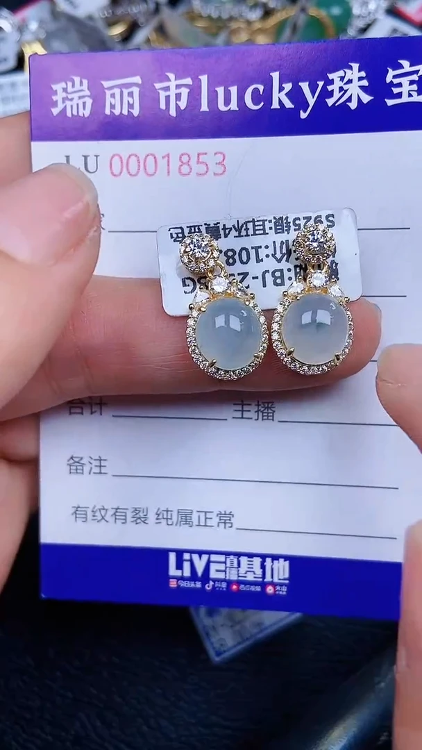 颈饰银S925镶嵌翡翠1853