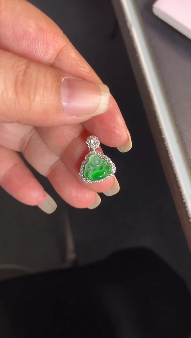 吊坠(不含链)银S925镶嵌翡翠1