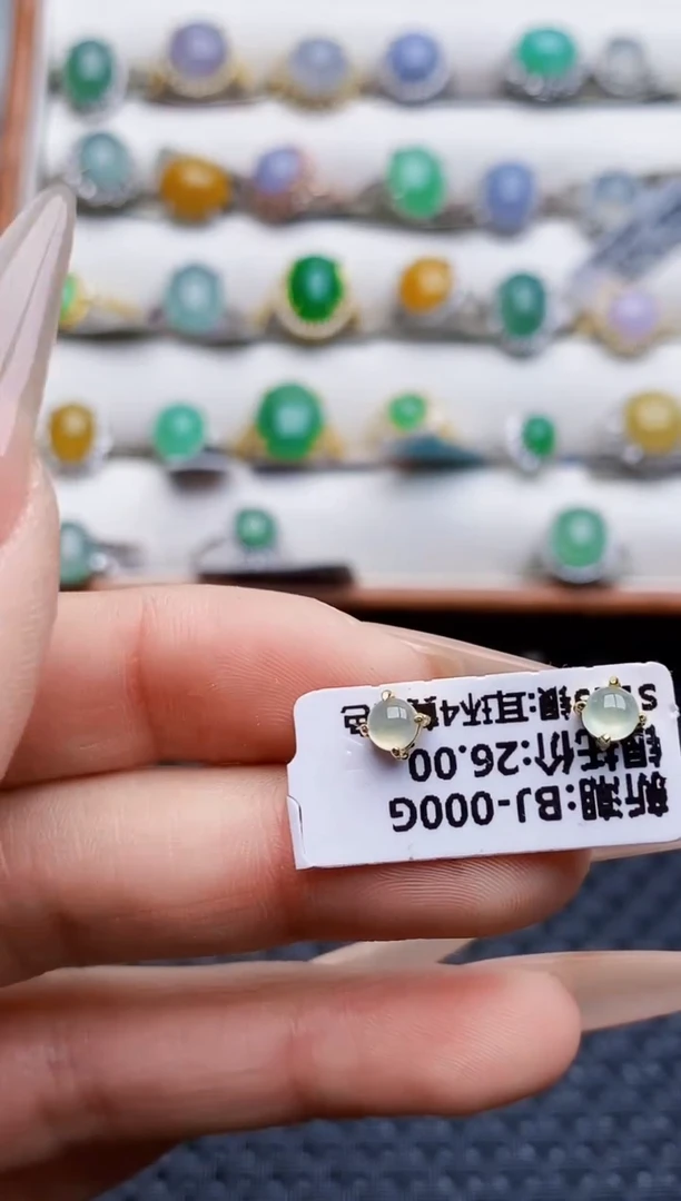 银S925镶嵌戒指翡翠2567