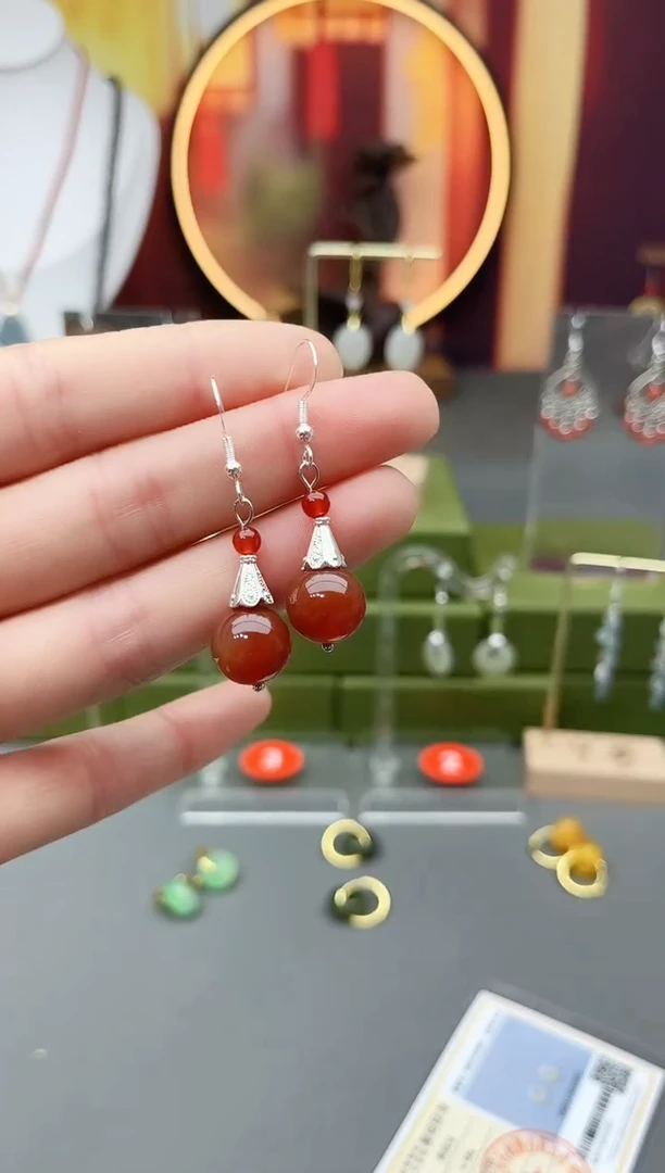 未镶嵌耳饰玛瑙/玉髓713000