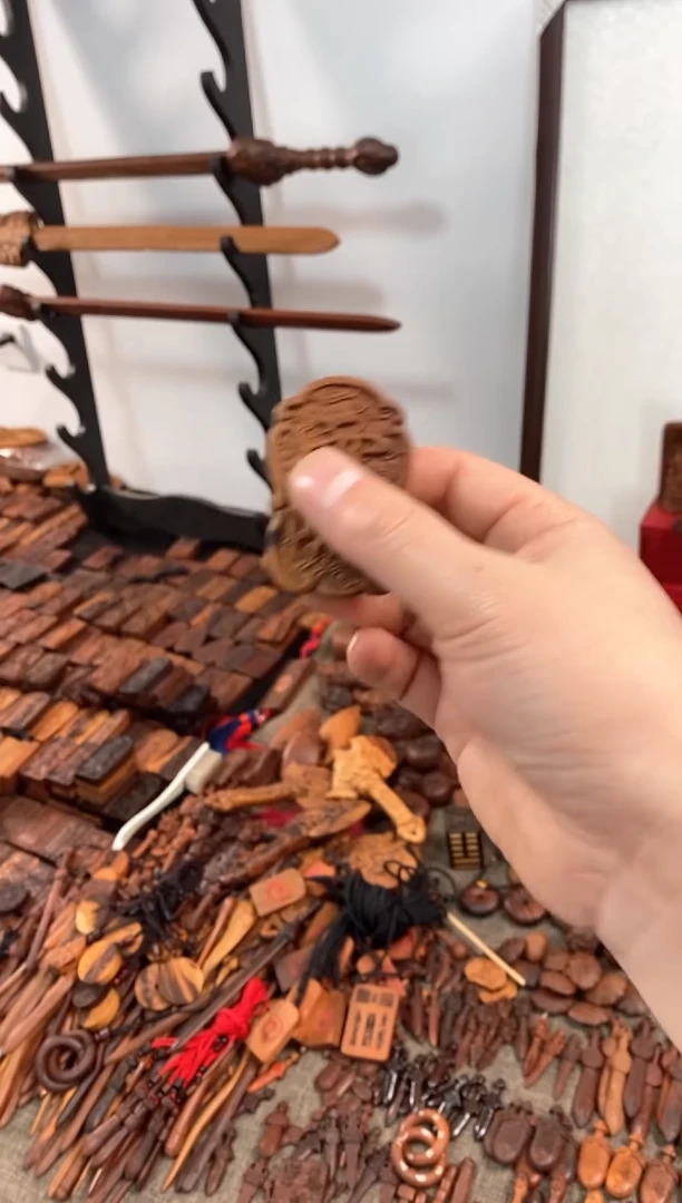 【闪购商品】木枣木葫芦形雷祖讳配五岳+上清72符