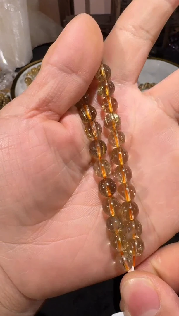 未镶嵌手串发晶SJ-563金发晶