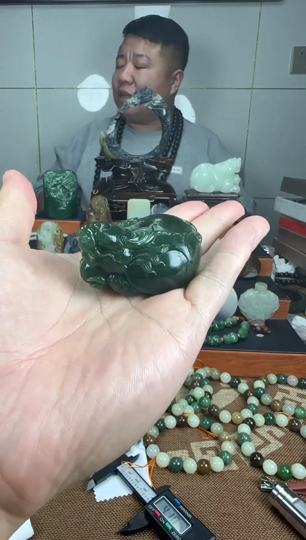 未镶嵌和田玉挂件龙龟102克