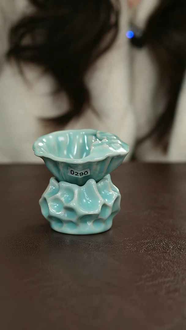 摆件瓷0290原矿原釉汝宋汝瓷