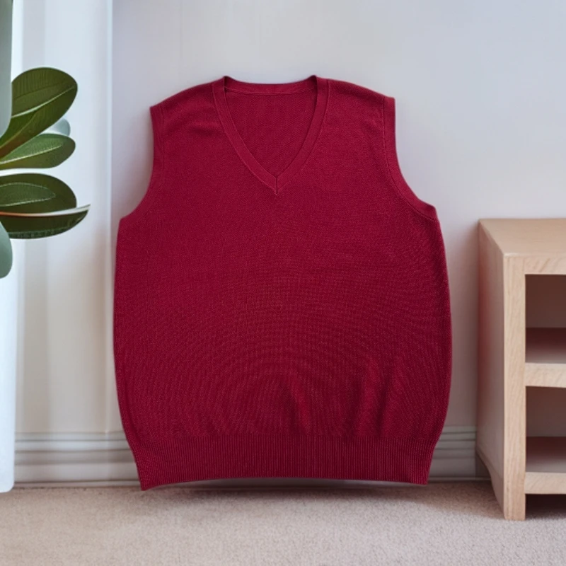 【加厚秋季背心】大码女装（25335）无袖百搭时尚纯色中老年妈妈装