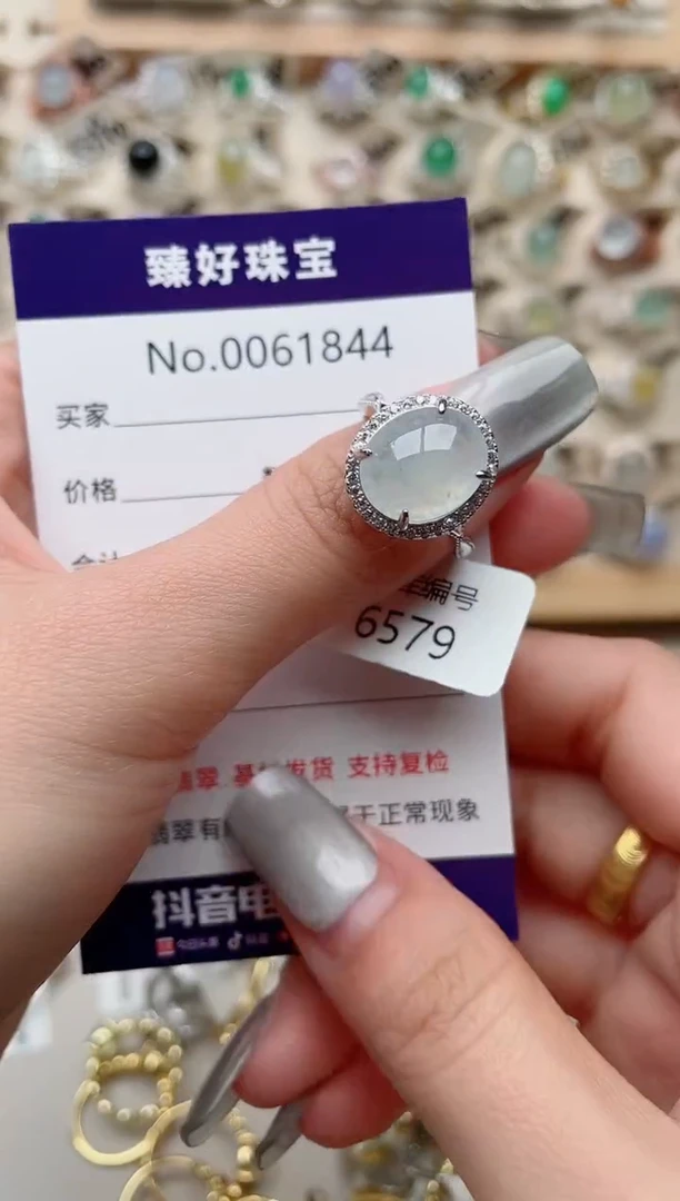 【闪购商品】翡翠戒指银S925镶嵌.........