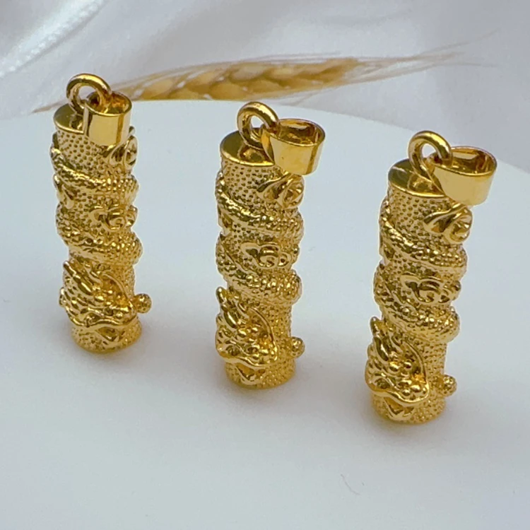 325-云上精工龙抱柱吊坠