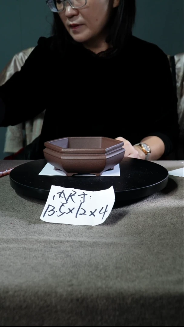 宜兴紫砂花盆小花盆