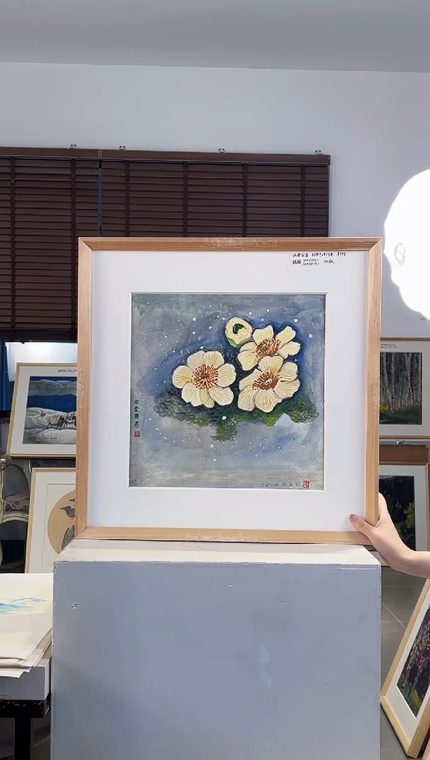 版画耿玉琨限量作品亲签盖章版画S