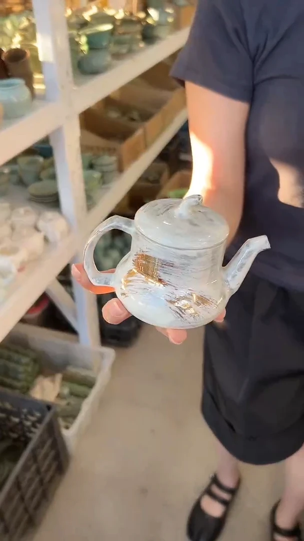 龙泉云间青瓷小米茶器