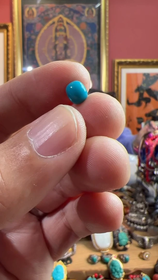 未镶嵌绿松石.87号  绿松石配饰套装ylp0.35g6.8*5mm