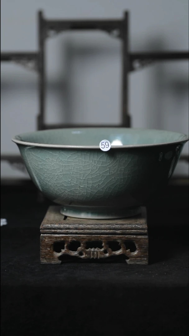 陶瓷59号手工碗清凉寺汝瓷