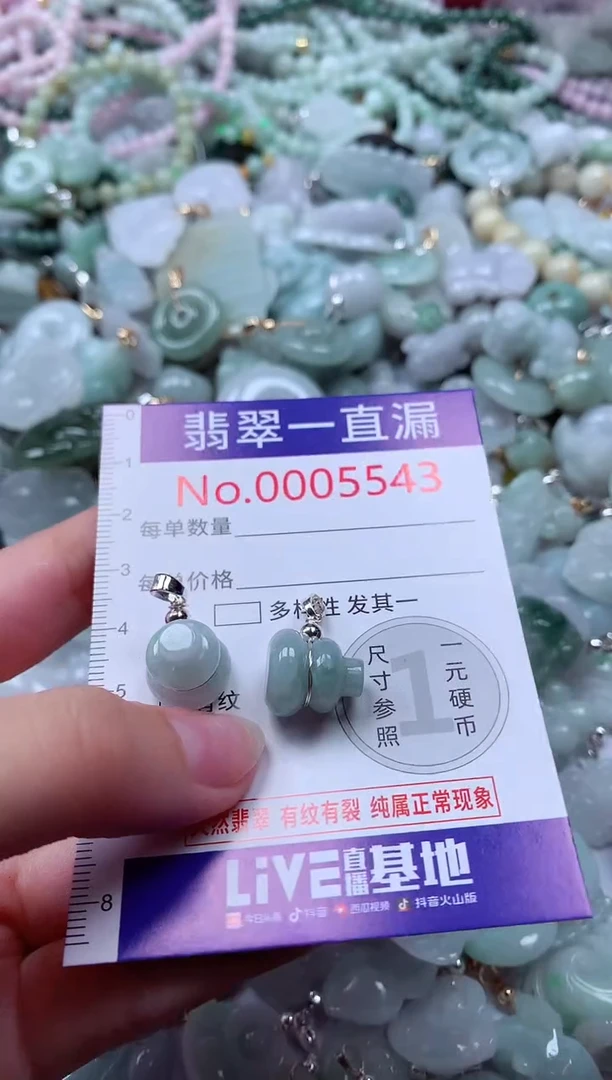 翡翠未镶嵌吊坠(不含链)5543