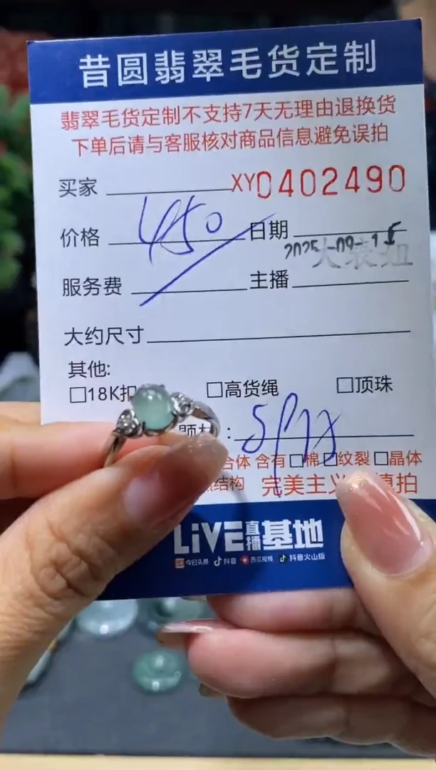 颈饰银S925镶嵌翡翠翡翠402490