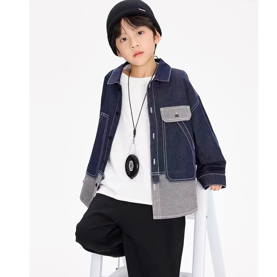 男童春秋牛仔外套2025新款百搭上衣