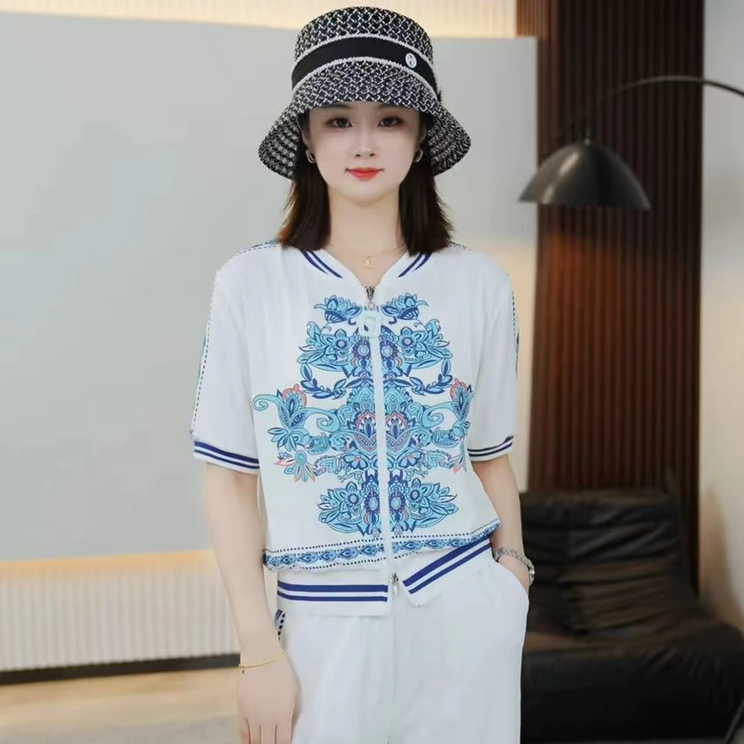 【2025夏季新款】休闲运动高端流行欧货减龄套装