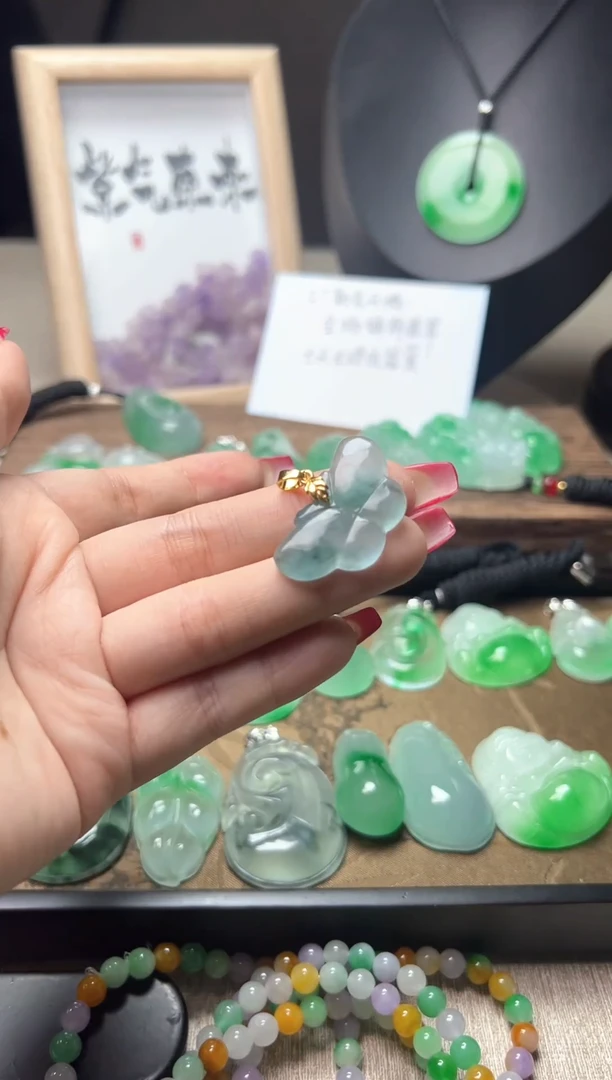 颈饰未镶嵌翡翠所见即所得，一图一物