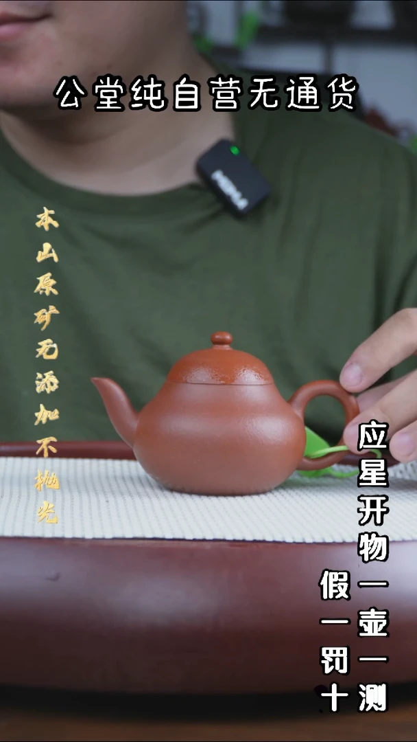 茶壶紫砂黄龙山朱泥 梨形 180cc