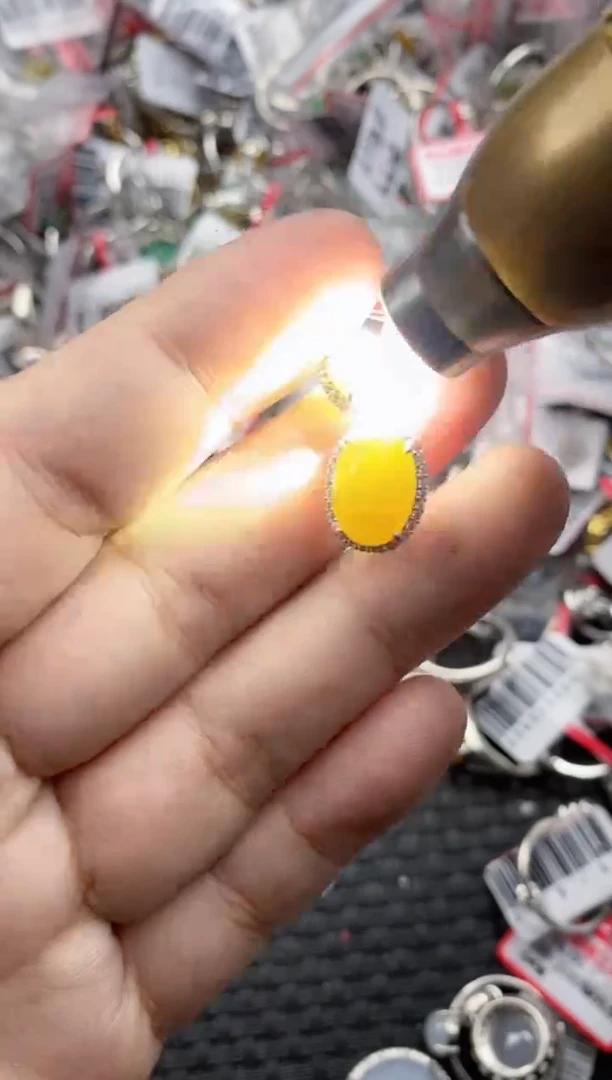 银S925镶嵌戒指翡翠555555   2