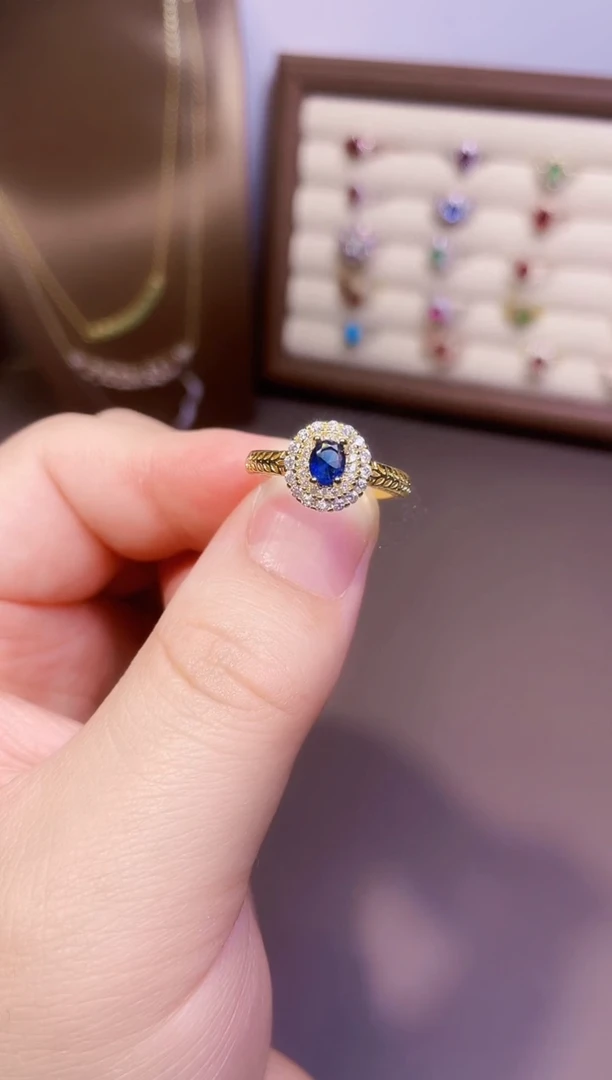 【闪购商品】蓝宝石戒指未镶嵌一枚