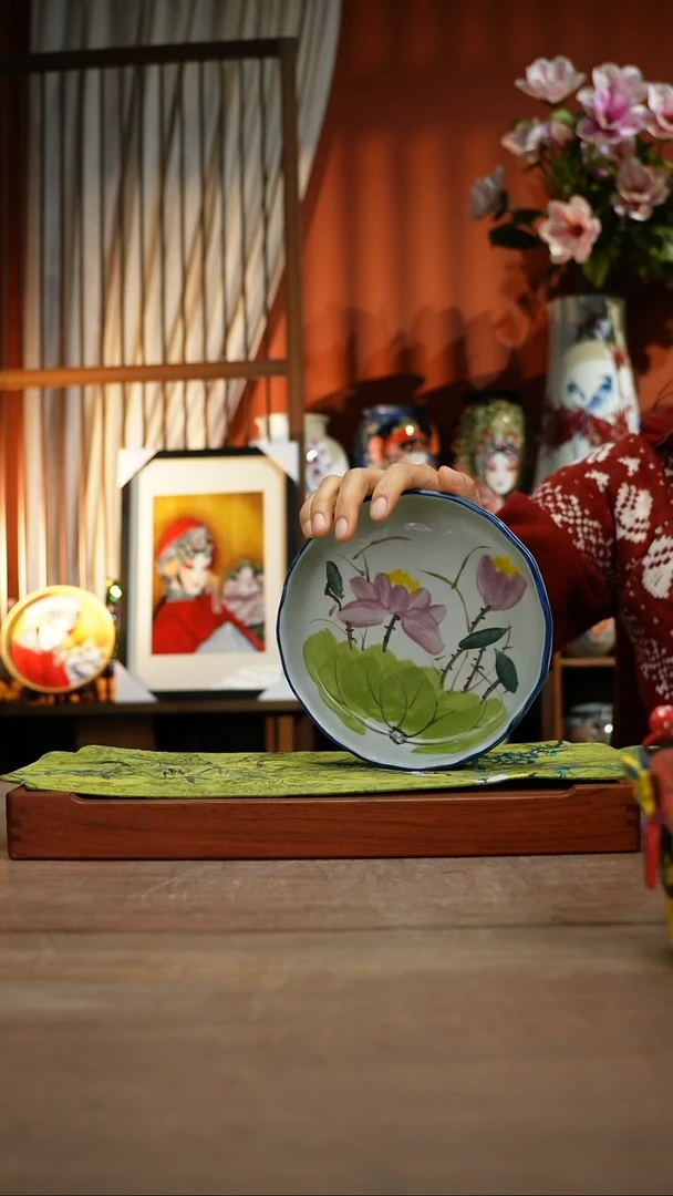 【简家甄选】景德镇设计师釉下手绘陶瓷