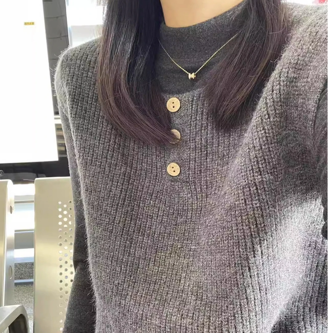 马夹法式针织无袖厚款时尚宽松型上衣短款马甲韩版四季通用