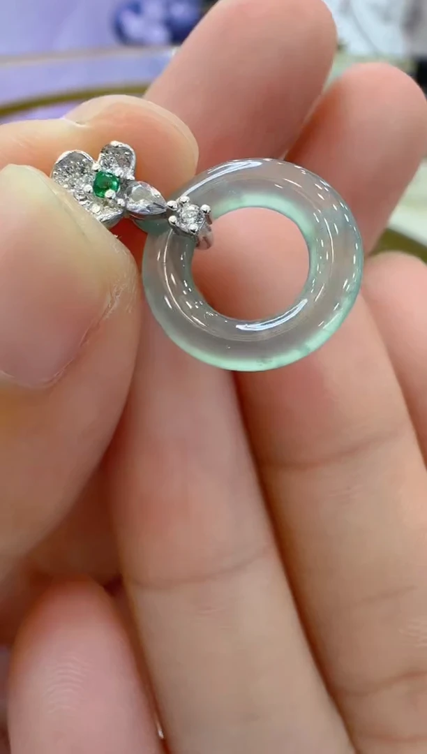 翡翠银S925镶嵌吊坠(不含链)多样性团购发一件